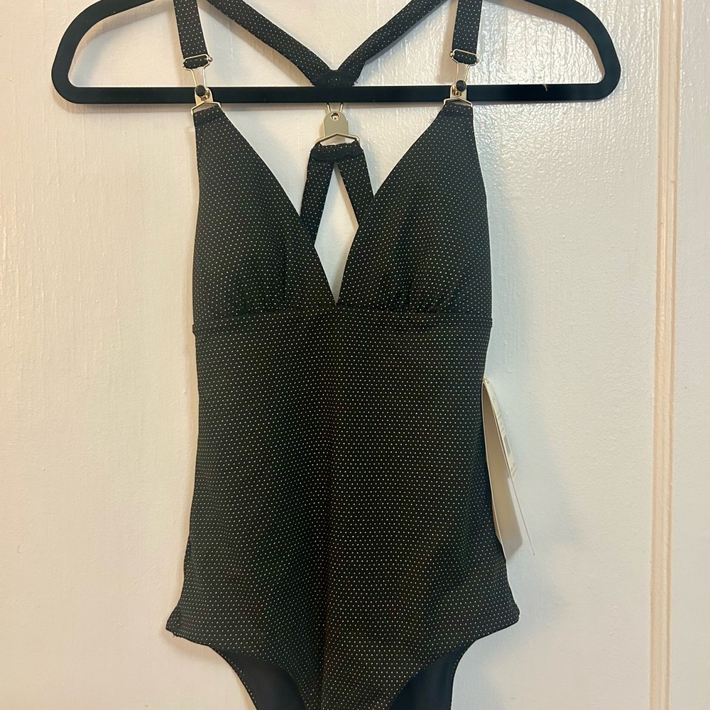 Gottex Black and Gold One Piece Swimsuit 8